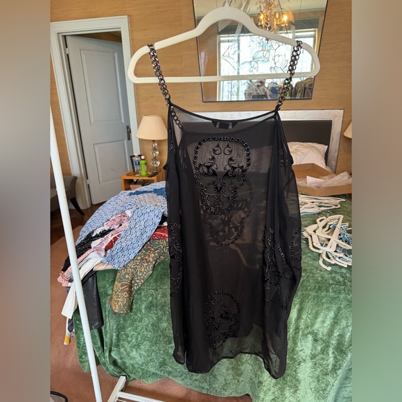 Thomas Wylde LA Designer See-Through Skull Dress - Picture 2 of 3